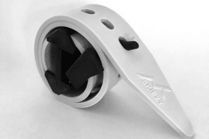 Visual thumbnail showing Skiezy rubber ski straps rolled to be pocket and gear friendly
